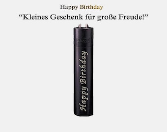 Nachfüllbares Feuerzeug | Original Clipper | Gravur individuell | Farben wählbar | personalisiert | Geschenkidee Geburtstag | Freundschaft