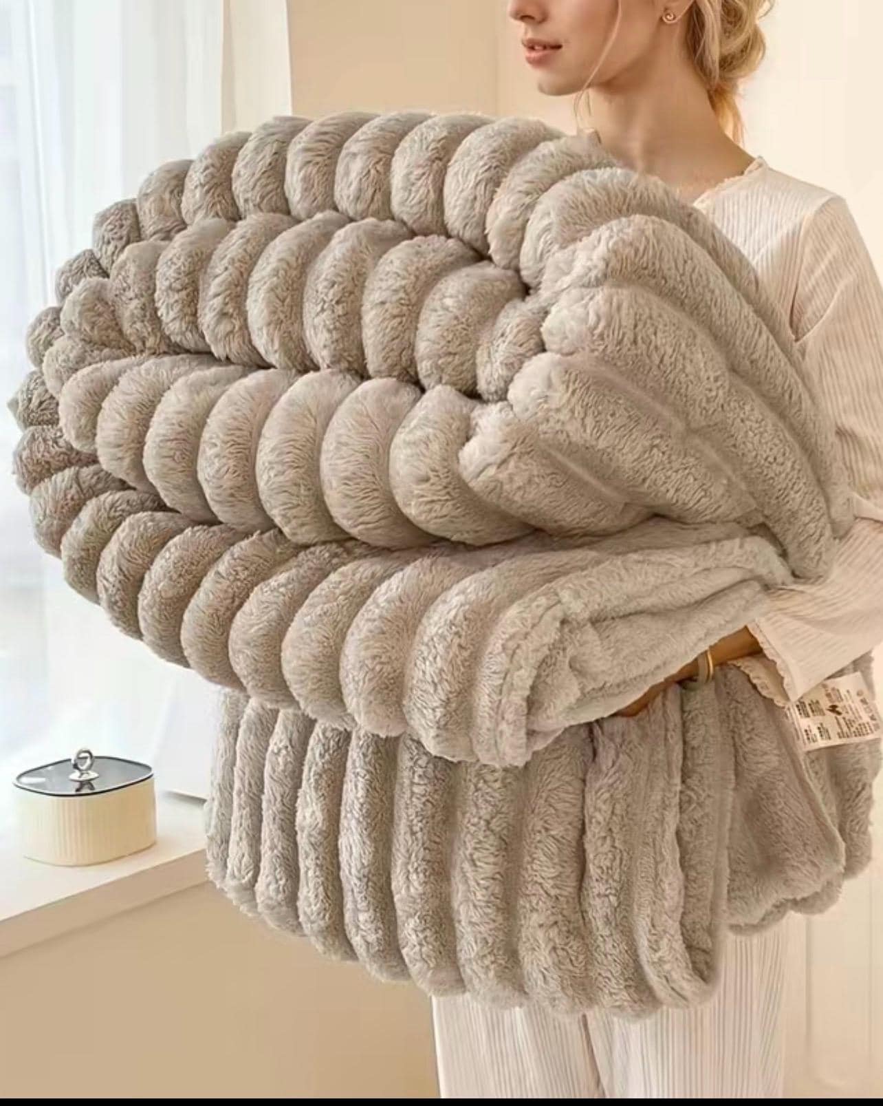Coperta In Finta Pelliccia Di Visone | 150x200 Cm | Morbida, Leggera E Calda Per Letto Matrimoniale E Divano