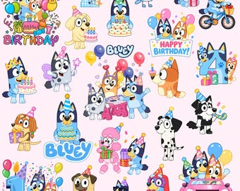190+ Funny Dog PNG Bundle, Funny Dog Bingo Clipart Bundle Set Original Designs for Birthday Diy Crafts Coloring Printing