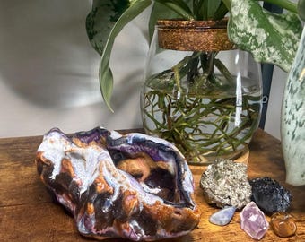 Récipient de la déesse Inanna : pièce d'autel fabriquée à la main, plat rituel de transformation