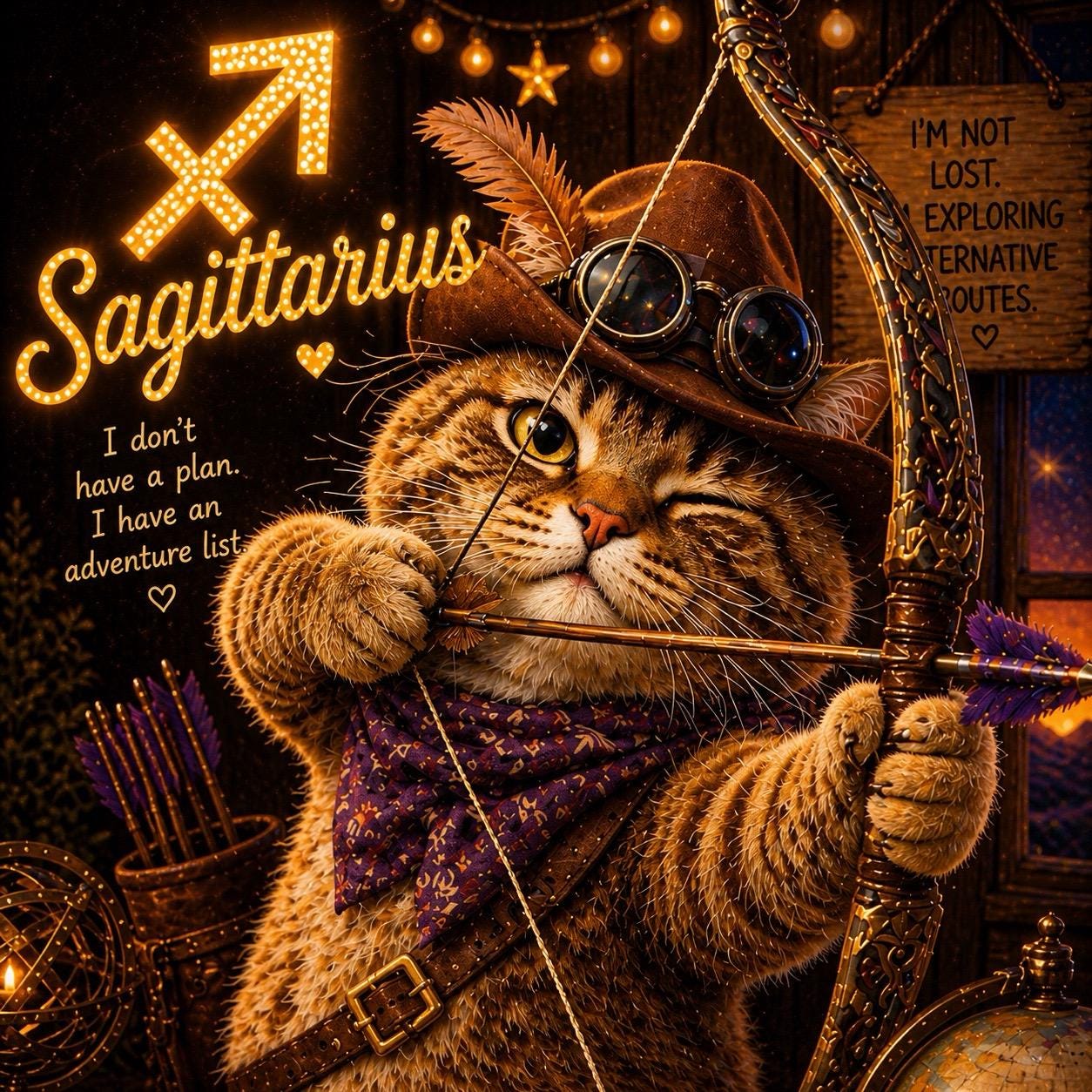 Sagittarius Zodiac Cat, Cosmic Adventure Energy, Playful Astrology