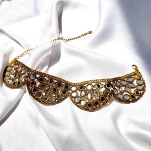 Delicate lace detailing on handcrafted gothic choker