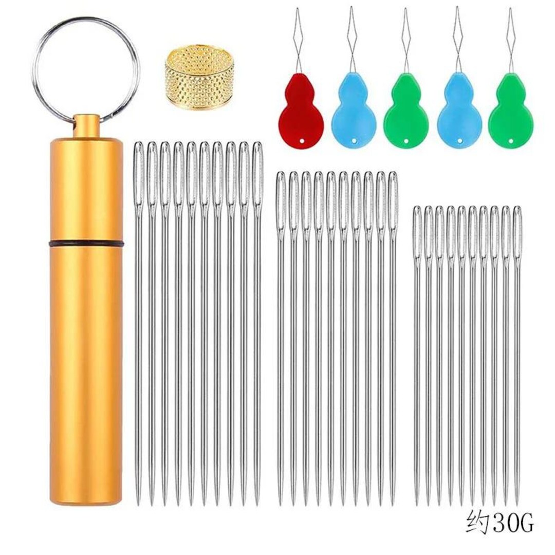 Self Threading Sewing Needles – Stainless Steel Side Hole Craft Repair ...