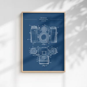 Vintage Camera Poster | 1959 Photographic Camera Patent Art | Photography Studio Decor | Optical Blueprint | Gift for Photographer