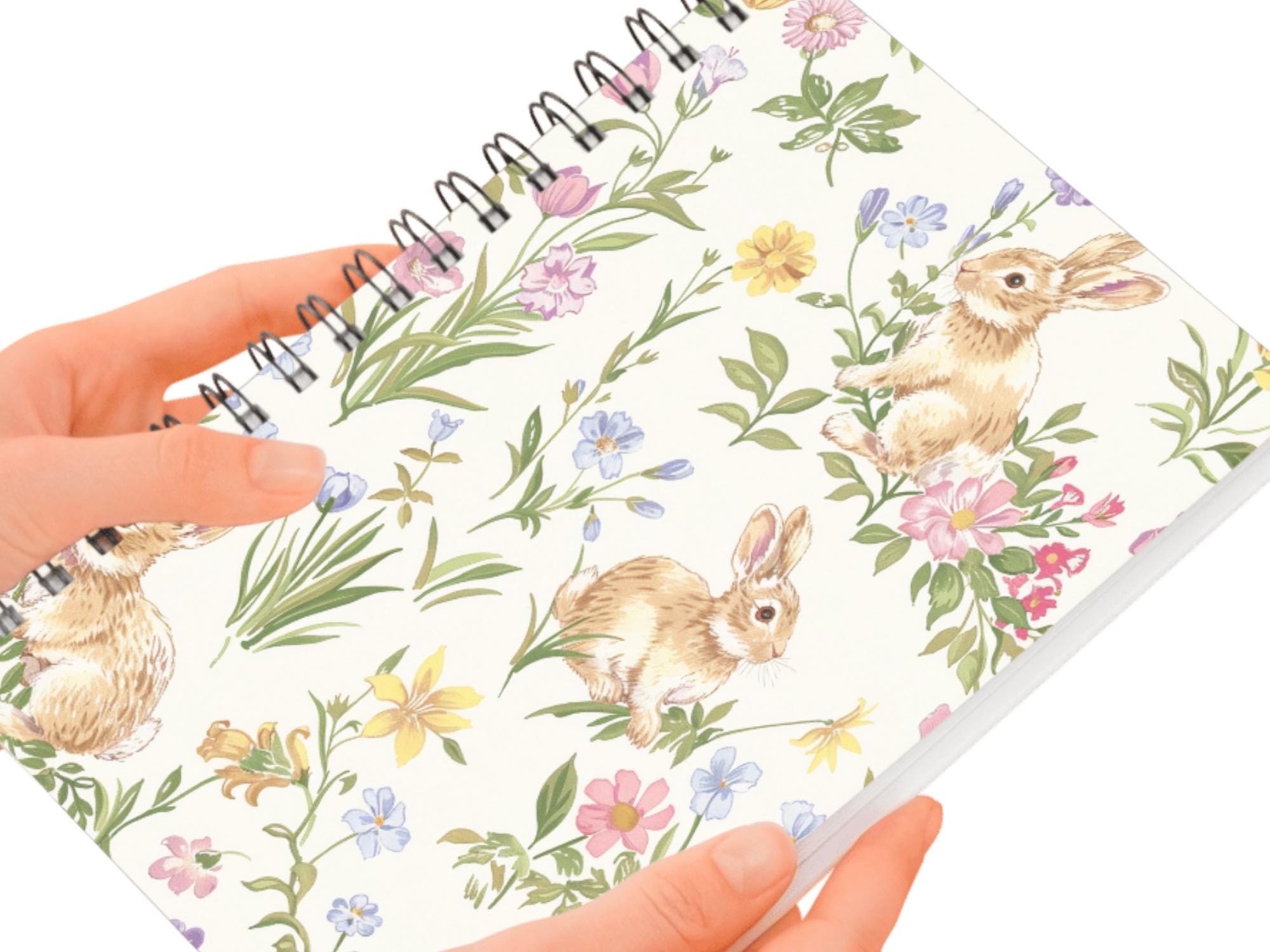 Easter Bunny Floral Seamless Pattern | Vintage Spring Rabbit ...