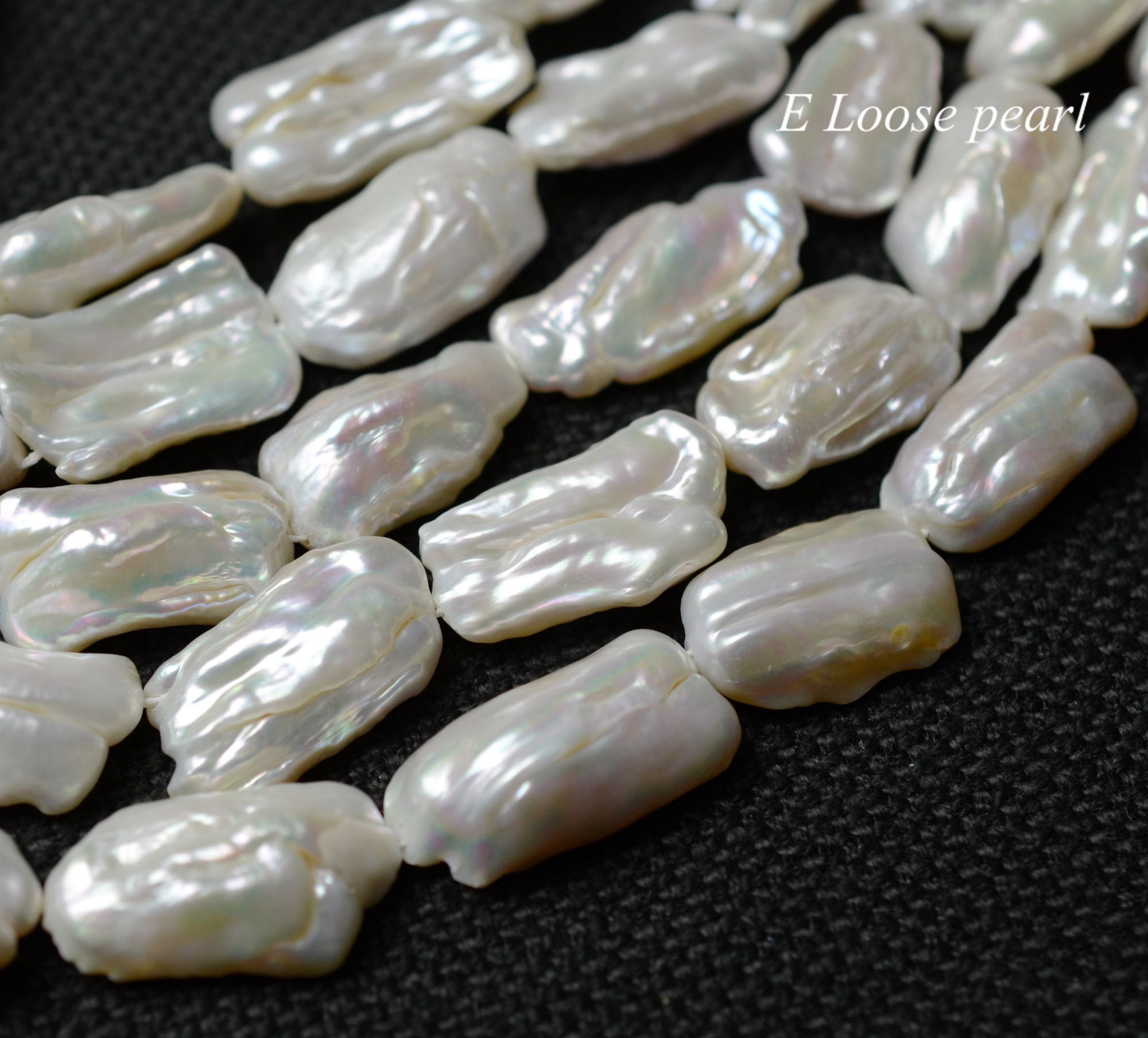 Biwa pearl 1315mm leather pearl Large hole pearl Freshwater Etsy