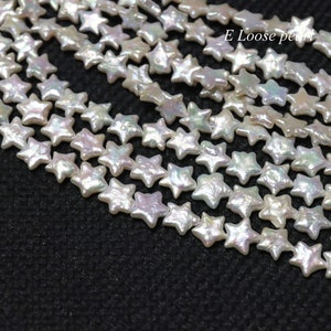 star pearl 10-11mm star pearl Freshwater pearl Pentagram pearl flower wholesale loose pearl White wedding PL4607