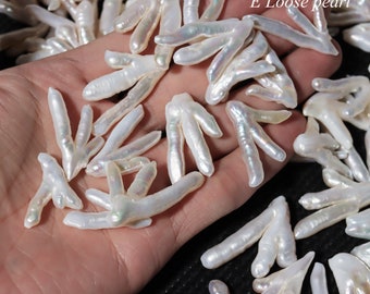 AAAA loose pearl chicken feet pearl 25-30mm X 28-35mm Freshwater pearl Natural White PL7119