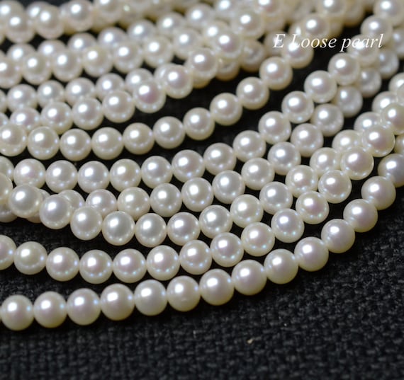 Collier Perles D'eau Douce Blanches 6mm - Chaîne Argent 925 - Neuf Sans Emballage