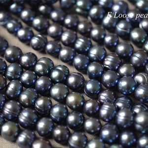 Potato pearl 8.5-9.5mm Freshwater pearl leather pearl large hole wholesale loose pearl beads necklace handmade Full Strand PL2460