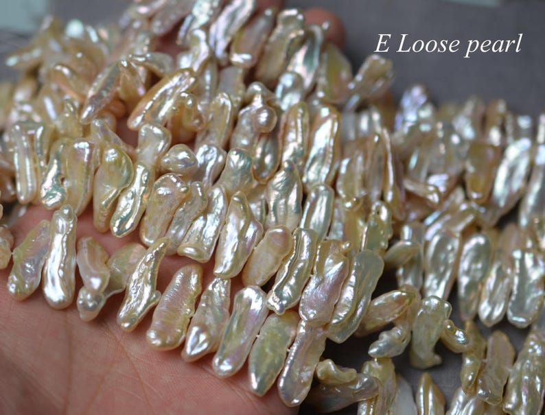 Biwa pearl 78.5mm Freshwater pearl wholesale pearl Loose Etsy
