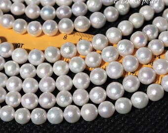 Freshwater Coin Shape White Pearls Beads At ₹ 30/gram | Freshwater Pearl Bead In Jaipur | ID - Foto 8