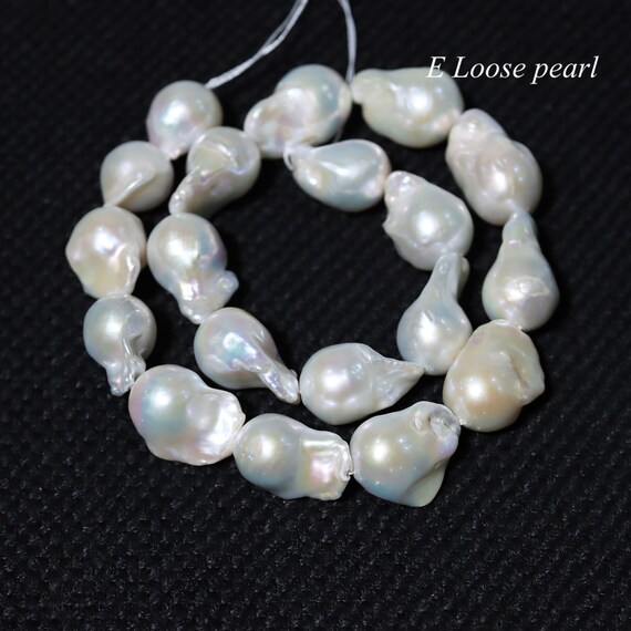 Flameball Pearl 14-15mm X 18-22mm Freshwater Real Pearl Nucleated