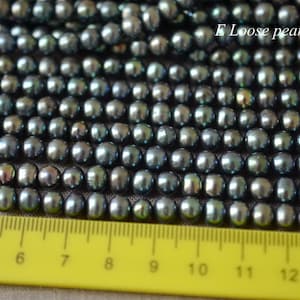 Potato pearl 6mm Freshwater pearl leather pearl Large hole pearl  wholesale pearl Loose pearl necklace Full Strand PL2444