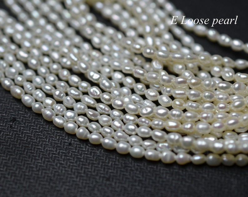Genuine seeds prarl Freshwater pearl good Luster Rice pearl Etsy