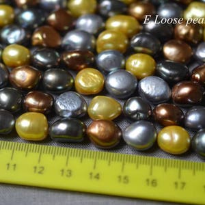 Baroque pearl 10.5-11mm X 12-13mm Freshwater pearl leather pearl Large hole pearl Luster loose pearl necklace beads Full Strand PL3171