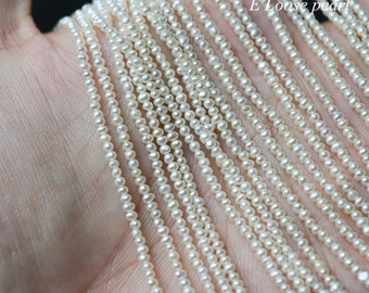 Seeds pearl 2mm 2.1-2.2mm Freshwater pearls Potato pearl wholesale pearl loose pearls Potato pearl necklace beads white PL5059