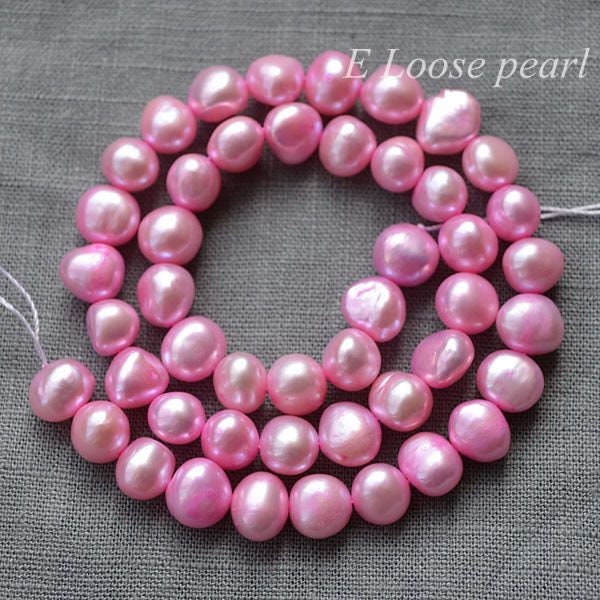 Baroque Pearl 7.5-8.5mm Leather Pearl Large Hole Freshwater Pearl