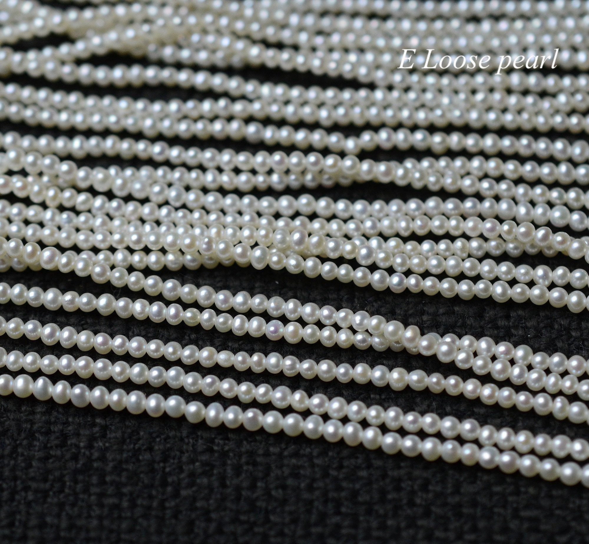 3-4mm AA+ Natural White Potato Button Seed Freshwater Pearl Beads Natural  White Pearls Natural Genuine Freshwater Small Tiny Pearl PB1226