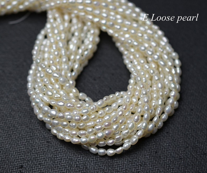 Genuine seeds prarl Freshwater pearl good Luster Rice pearl Etsy