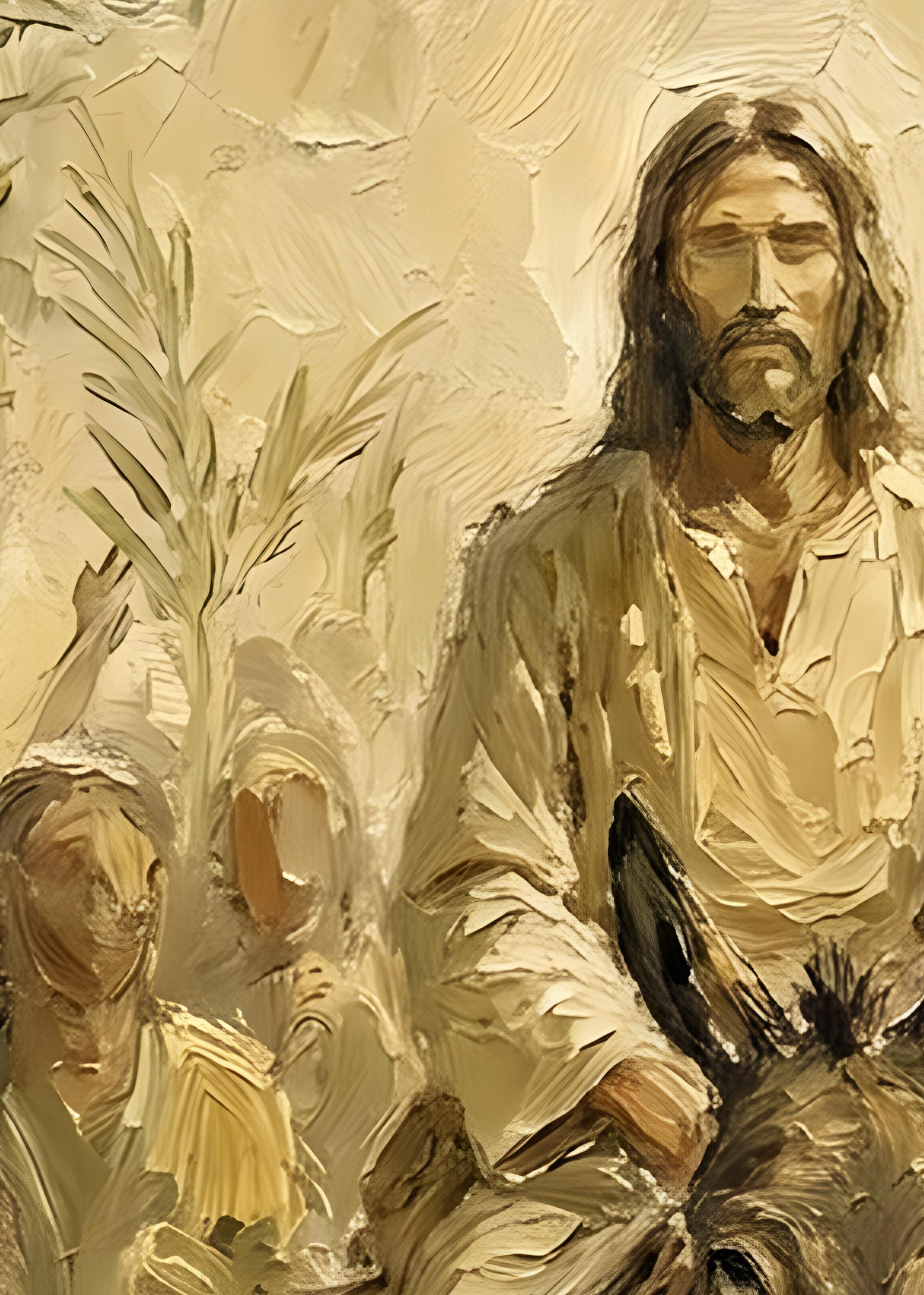 Palm Sunday Art | Jesus Triumphal Entry, Christian Wall Print Home ...