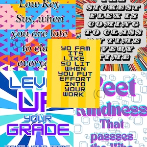 Gen Z slang classroom Posters (set 1)