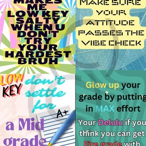 Gen Z slang classroom Posters (set 2)