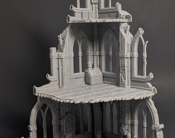 Terreno de ruinas góticas: edificios en ruinas de 28 mm/32 mm para juegos de guerra de mesa y juegos de rol.