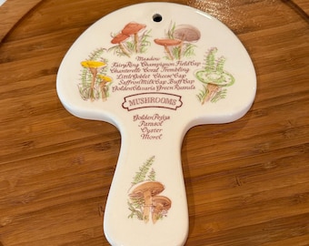 Mushroom Spoon Rest by Weiss Avon 1980