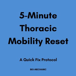 Lot de 4 composants Mobilité thoracique | Douleur dans le haut du dos, correction de la posture (téléchargement numérique)