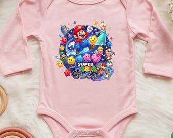 Super Mario Galaxy Bodysuit, Mario Bros Movie Infant Shirt, Toddler Sweatshirt