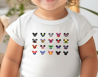 MCU Superheroes Bodysuit, Babies Marvel Tees, Ears Marvel Superheroes Sweatshirt