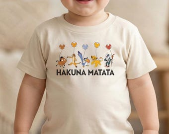 Lion King Hakuna Matata Infant Tee, Lion King Balloons Bodysuit, Animal Kingdom Toddler Sweater
