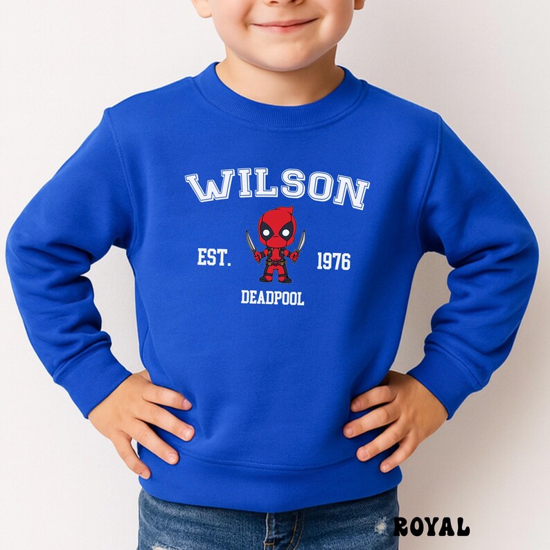 Little Deadpool Bodysuit, Wade Wilson Infant Tee, MCU Superhero Sweatshirt, Baby Marvel Shirts image 16