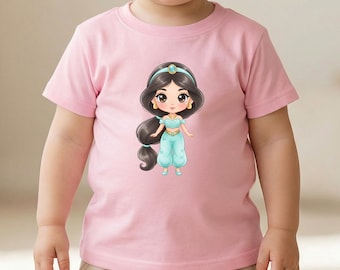 Baby Jasmine Infant Shirts, Princess Jasmine Baby Girl's Bodysuits, Little Jasmine Toddler Sweatshirts
