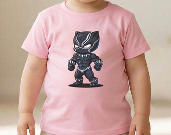 Baby Black Panther Bodysuit, Kid Black Panther Infant Tee, MCU Kid Superheroes Sweatshirt, Baby Marvel Shirts