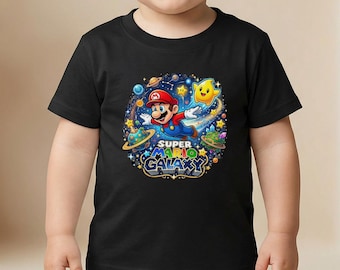 Super Mario Galaxy Bodysuit, Mario Infant Shirt, Toddler Sweatshirt