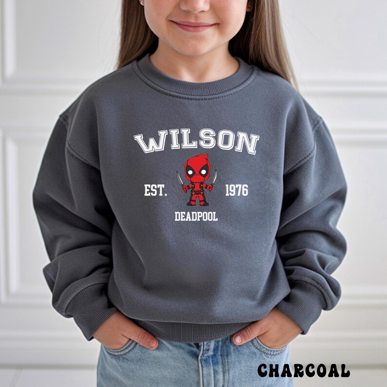 Little Deadpool Bodysuit, Wade Wilson Infant Tee, MCU Superhero Sweatshirt, Baby Marvel Shirts image 13