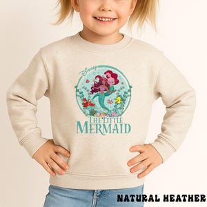 Little Mermaid Bodysuit, Ariel Baby Shirts, Toddler Sweatshirt image 7
