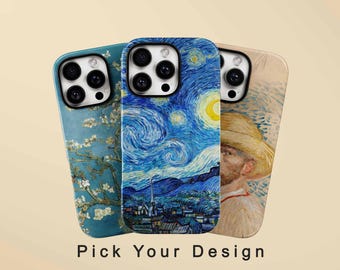 Vincent van Gogh Phone Case: Starry Night, Almond Blossom Art Cover
