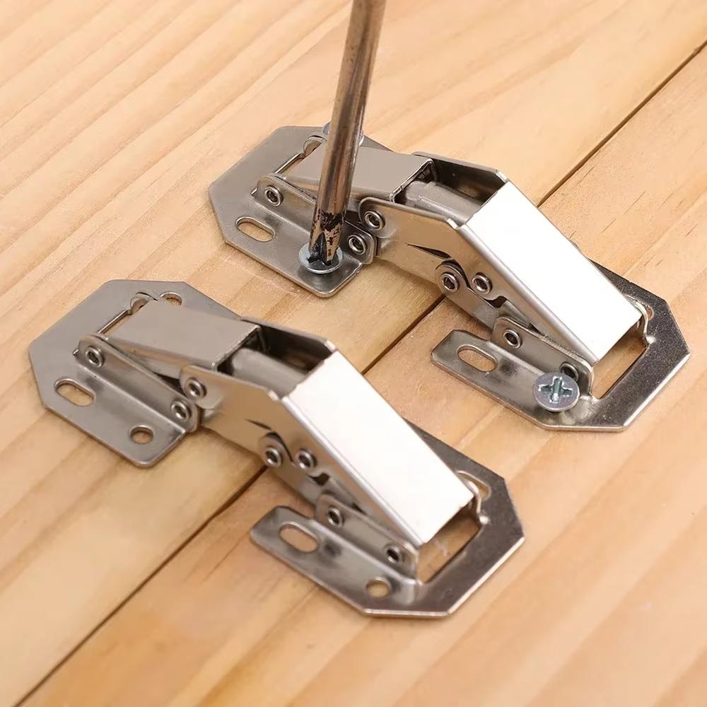 90 Degree No-drill Cabinet Hinges | Cold-rolled Steel Buffer Hinge ...