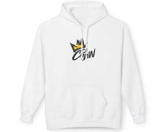 Plain CRWN Logo Hoodie | Streetwear Crown Graphic Hooded Sweatshirt