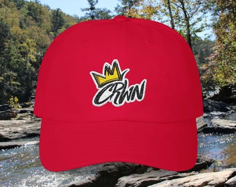 CRWN Logo Crown Classic Dad Cap | Embroidered Yellow Crown Baseball Hat