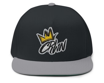 CRWN Logo Cap | Flat Bill Embroidered Snapback