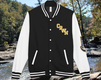 Customizable CRWN Letterman Jacket | Varsity Baseball Style