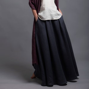 Floor Length Linen Skirt