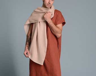 Light Linen Scarf in different colors - Unisex for Men and Women