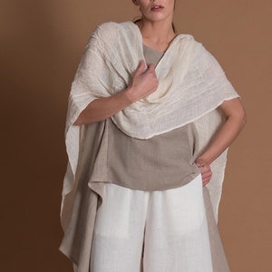 Linen Scarf Wrap image 1