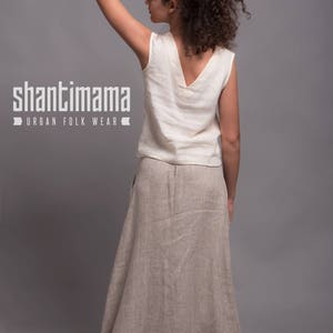 Linen Long Skirt