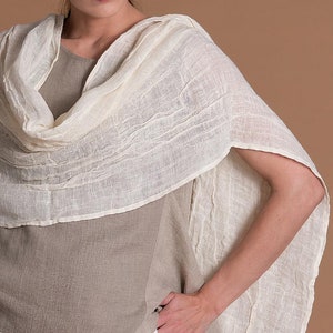 Linen Scarf Wrap image 3